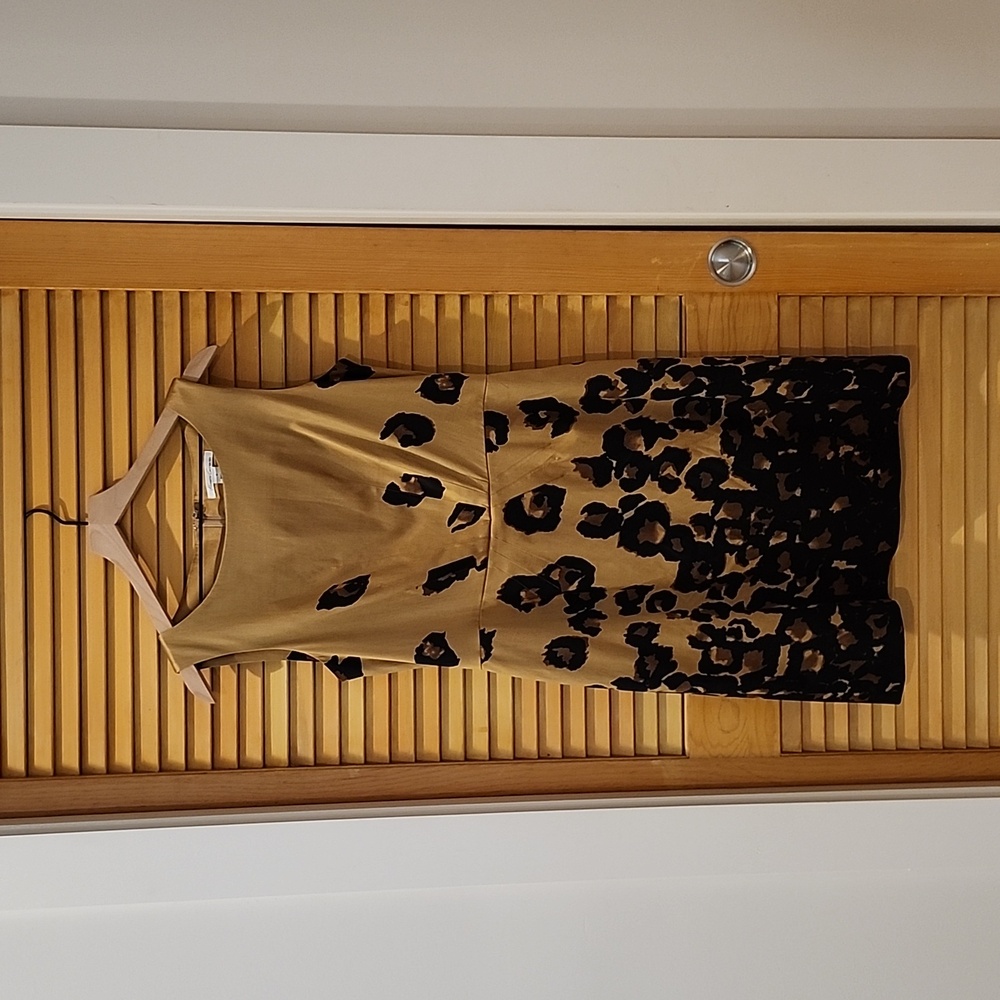 KENNETH COLE NEW YORK Leopard Print Mini Dress